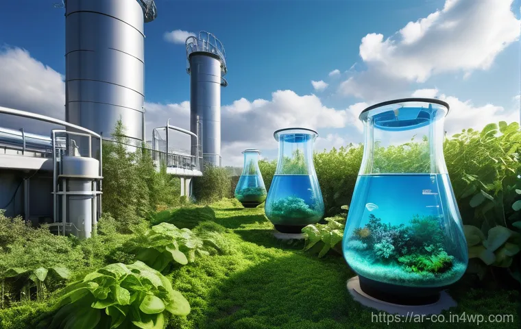 합성생물학의 기술적 도전과 극복 사례 - **"High-tech Synthetic Biology Lab: DNA Redesign in Action"**
    A futuristic, brightly lit laborat...